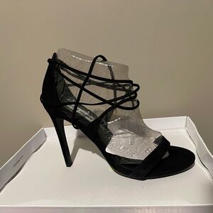 Steve Madden Black Strappy Heels